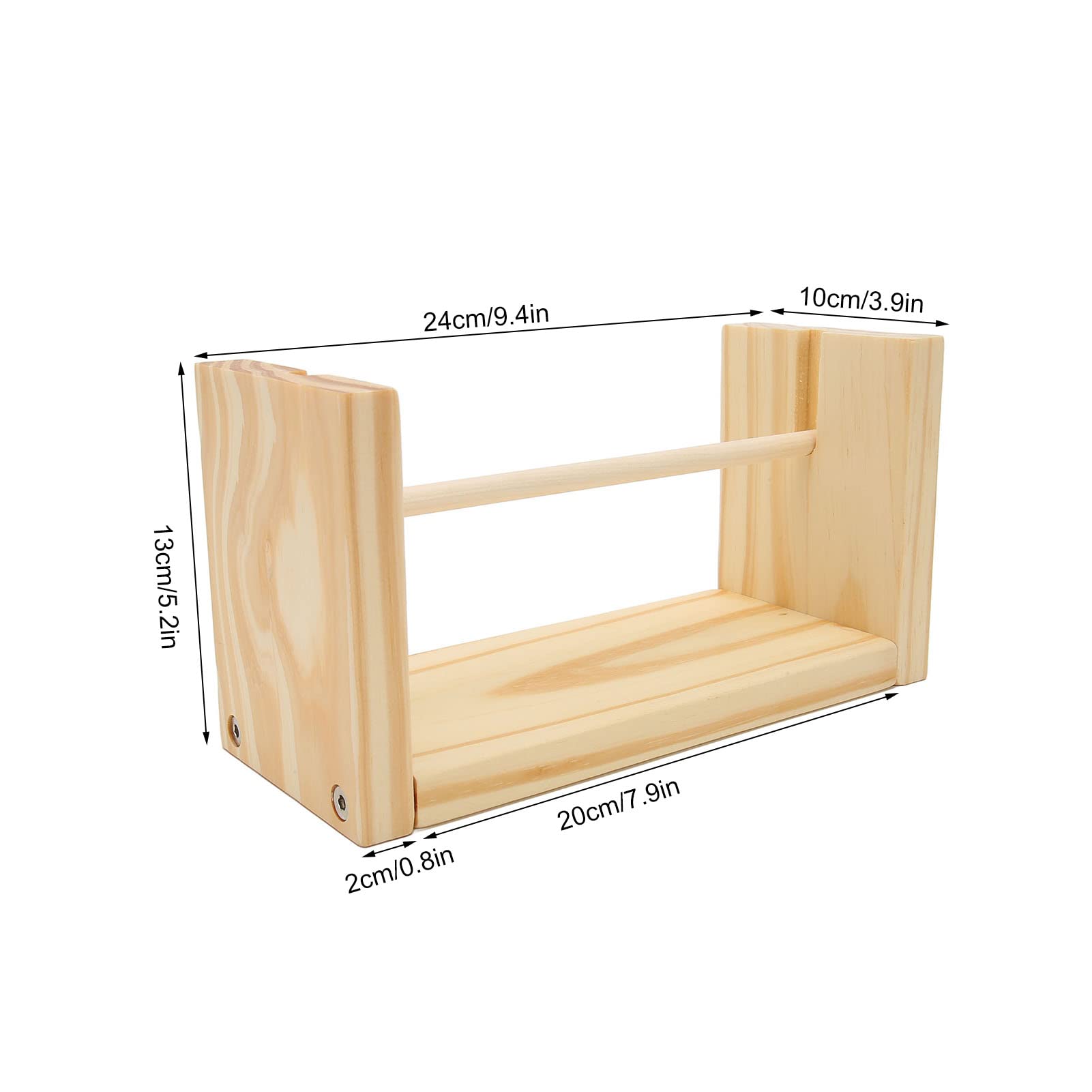 Premium Wooden Horizontal Yarn Holder - Tangle-Free Crochet & Knitting Yarn Stand for Smooth Sewing & Embroidery | Durable Craft Organizer for Efficient Crocheting, Knitting Projects at Home