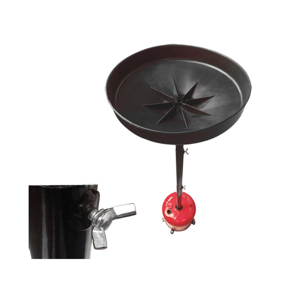 5 Gallon Portable Telescopic Oil Drain Dolly with 67'' Lift Capacity - Ideal for Automotive Workshops, DIY Oil Changes, and Garage Maintenance