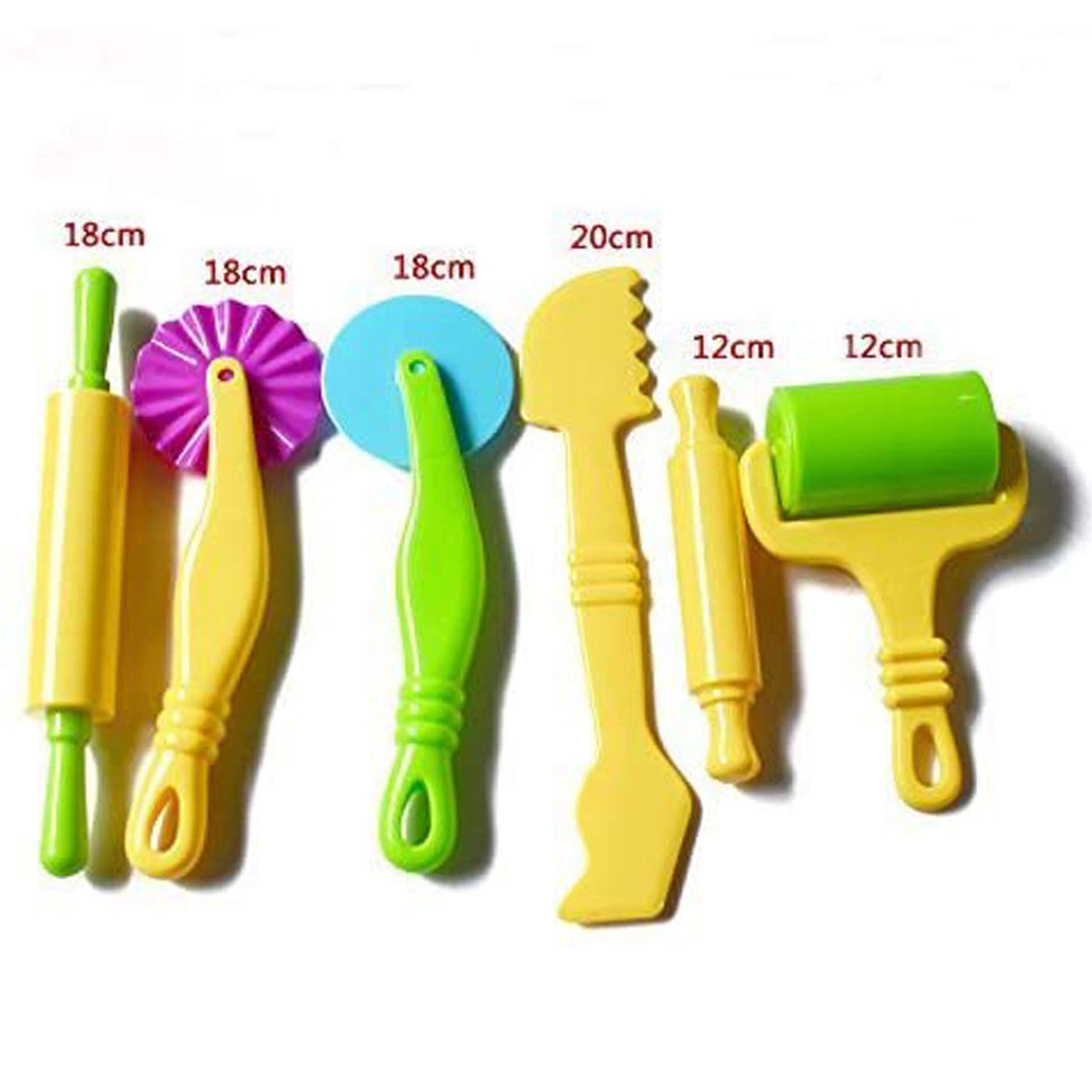 6-Piece Kids Clay & Dough Tool Kit - Non-Toxic, Colorful Modeling Tools for Creative Play - Perfect for Arts & Crafts, Preschool Learning & Sensory Development