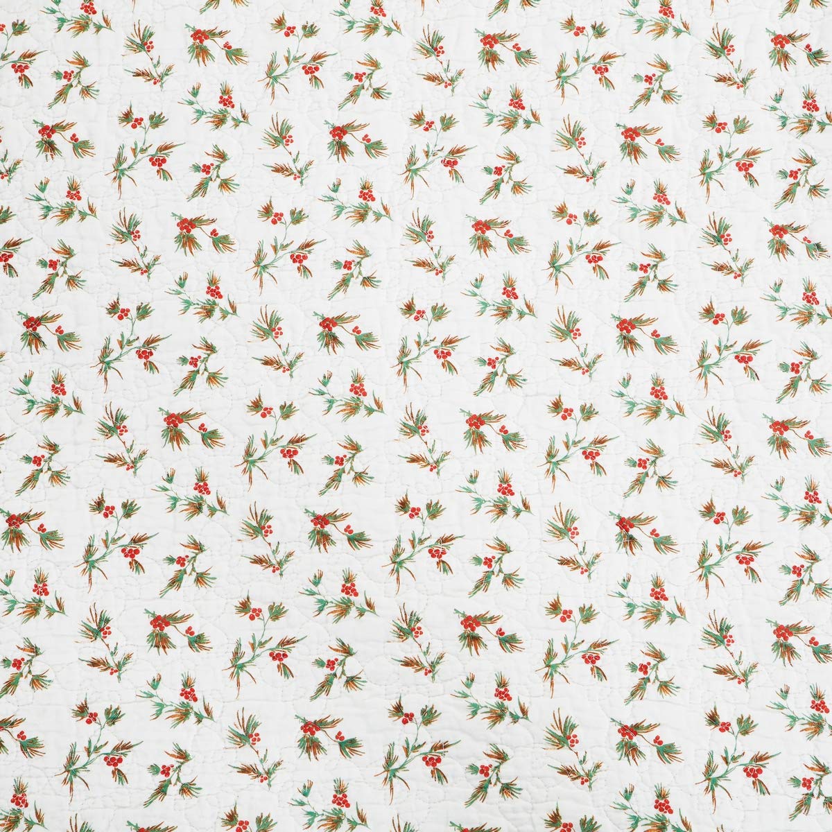 C&F Home Eve Reversible King Quilt Set - Red & Green Botanical Holly Sprig Christmas Design - 3 Piece Bedding Set for Holiday Decor (King Size) - Perfect for Festive Bedroom Makeover and Winter Home Styling