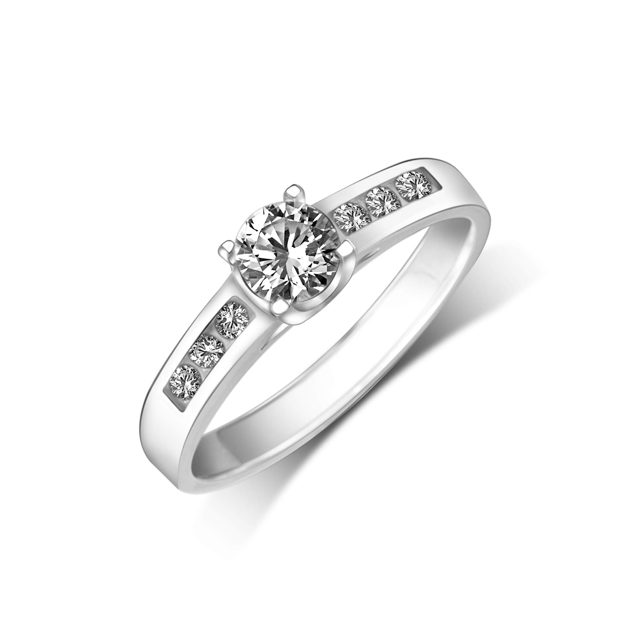 Sterling Silver Promise & Engagement Rings for Women - Wedding Band Jewelry for Couples & Mothers