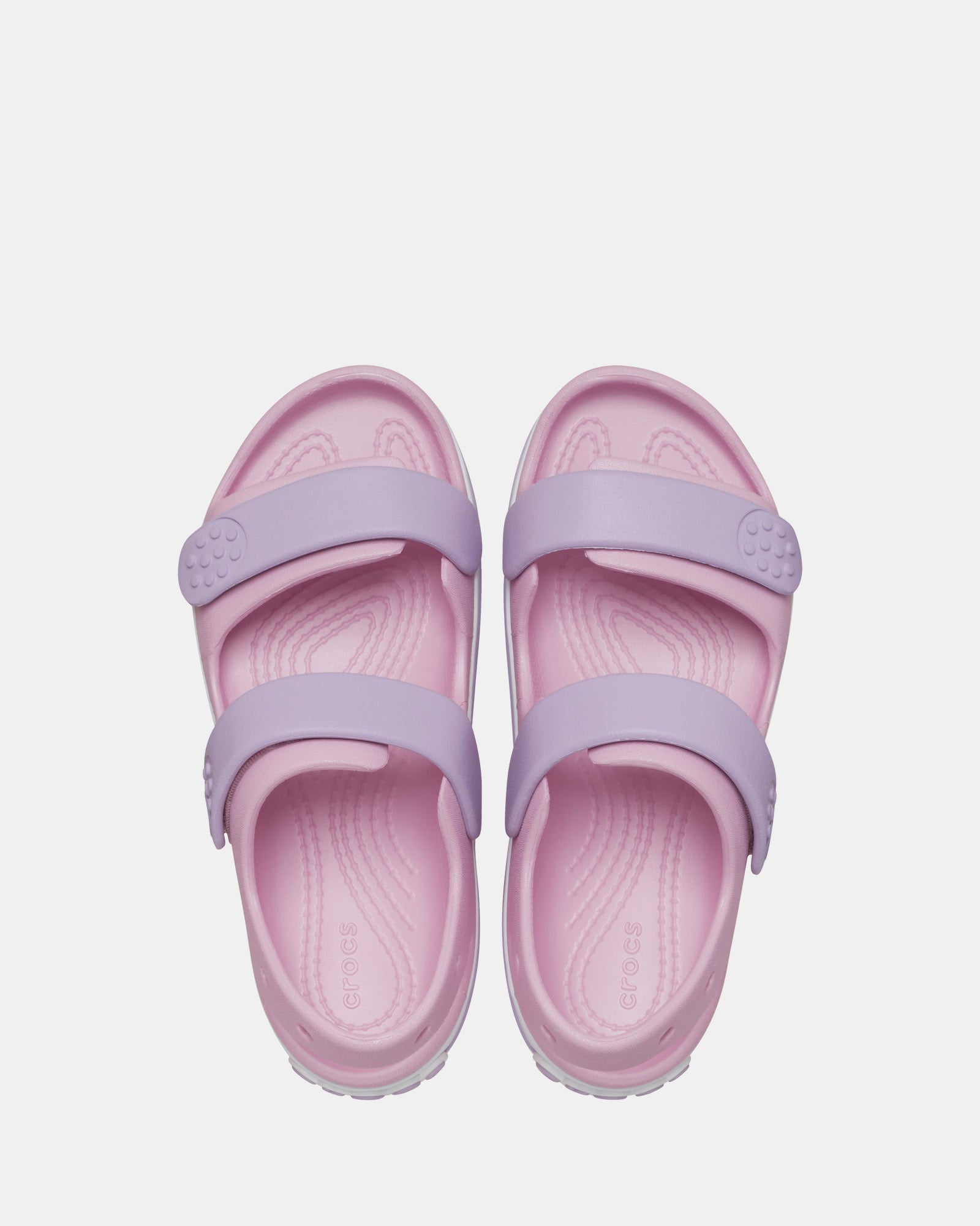 Crocband Cruiser Sandal for Infant Girls - Ballerina Pink & Lavender | Comfortable Water Shoes for Beach, Pool & Outdoor Play