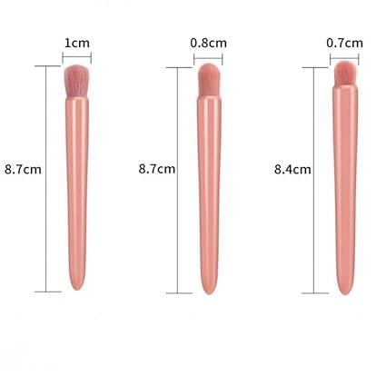 Snapstrike 5-Piece Travel Makeup Brush Set with Mirror - Mini Complete Function Cosmetic Brushes for On-The-Go Beauty | Perfect for Travel, Gym, and Touch-Ups