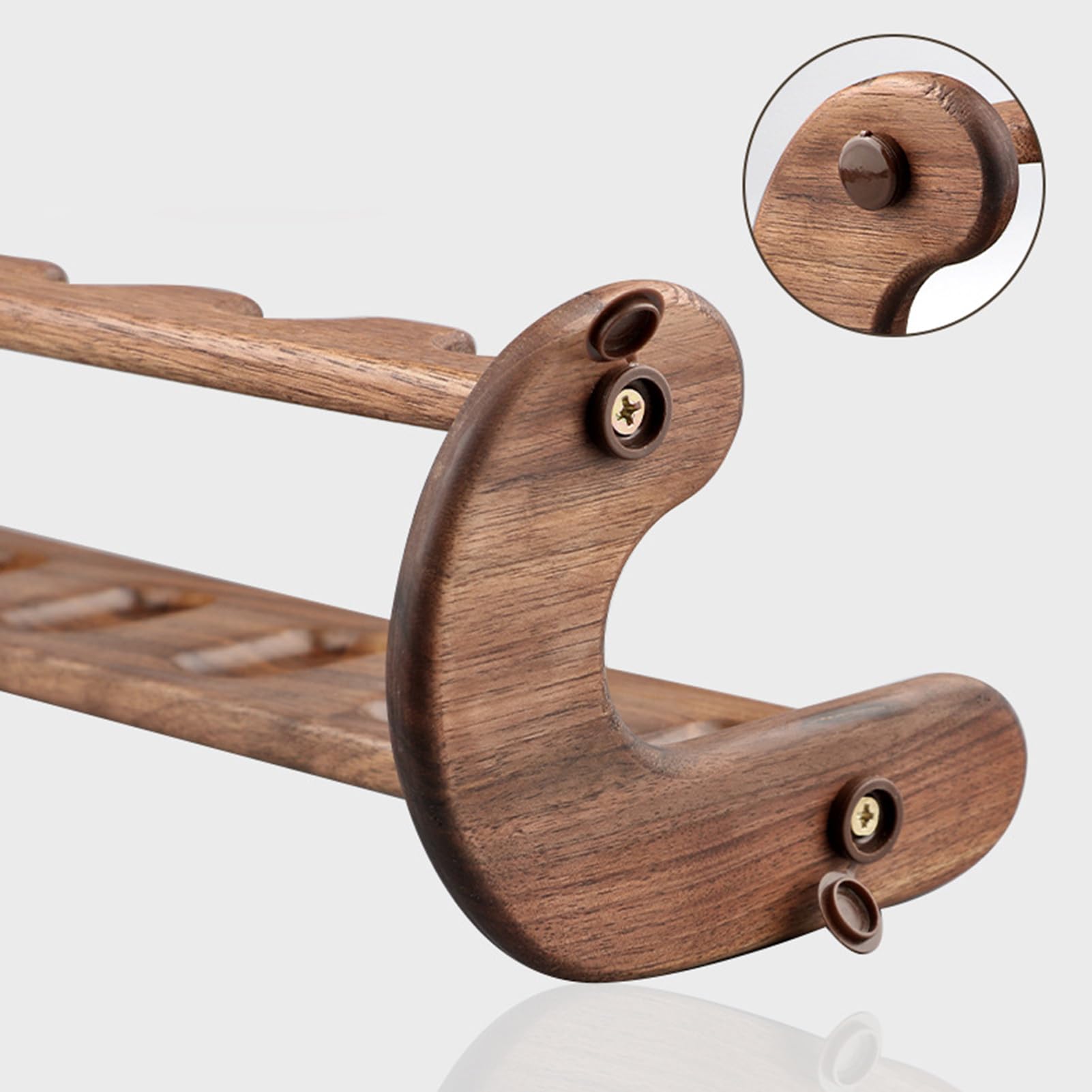 Handmade Wooden Pipe Stand Holder for 8 Smoking Pipes - Creative Cigarette Case Display (42 x 9.8 cm) - Perfect for Tobacco Pipe Collectors & Smoking Lounges