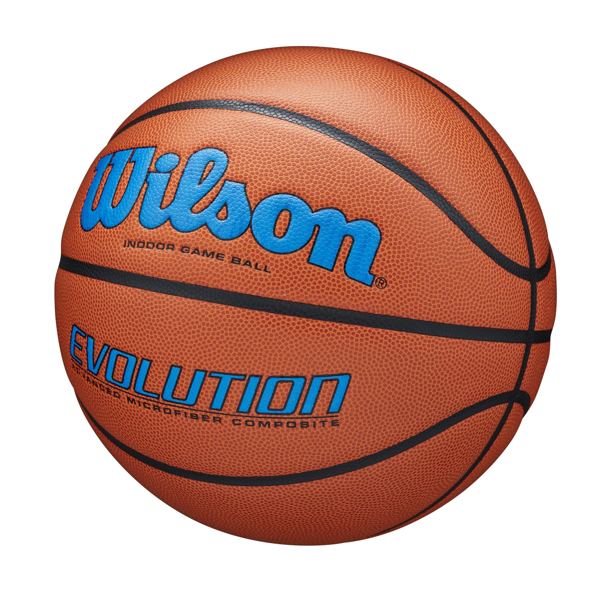 Wilson Evolution Game Basketball - Official Size 7 Indoor/Outdoor Basketball for Men & Boys - Perfect for Competitive Play, Training, and Pickup Games