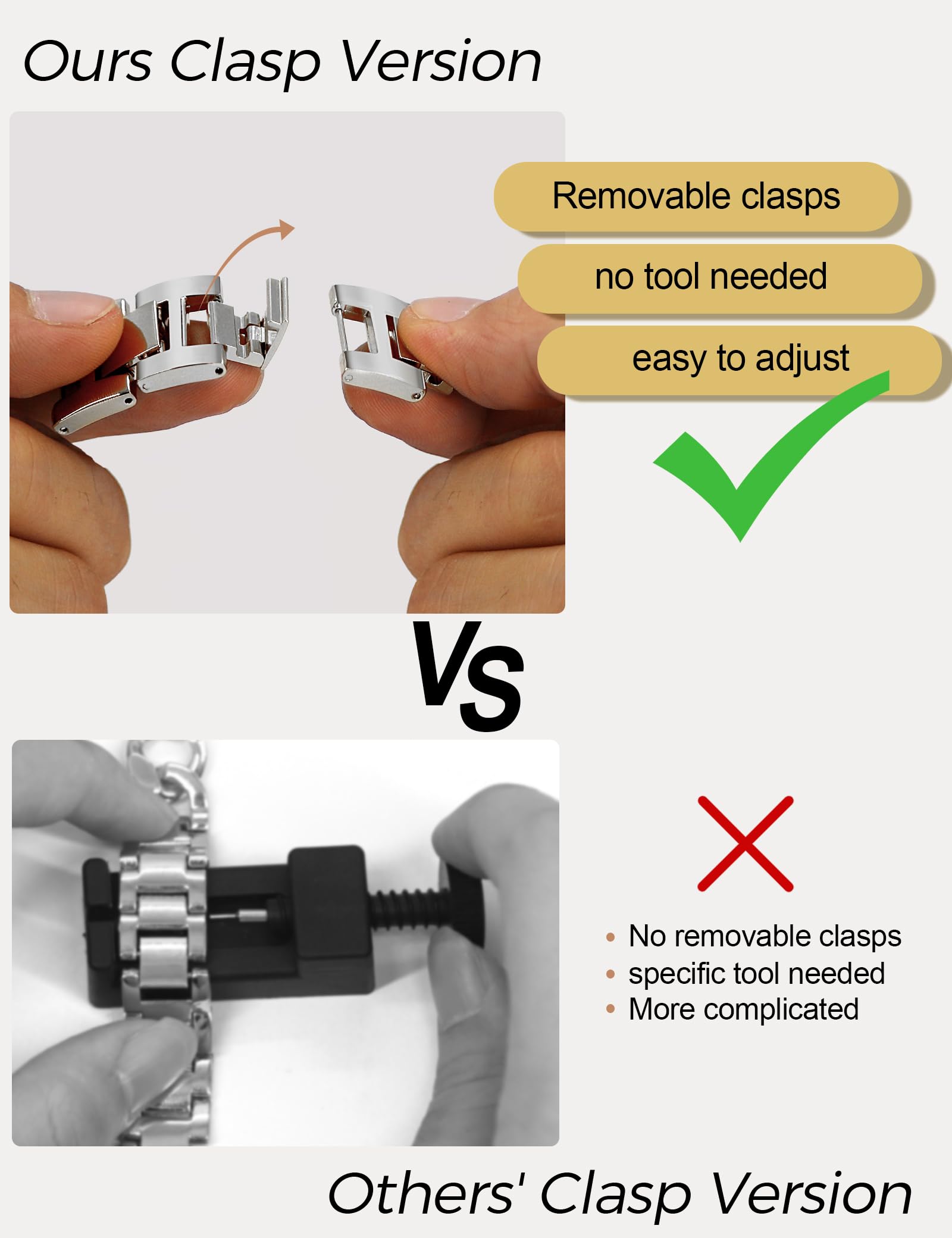 JR.DM Silver Stainless Steel Watch Band for Women - Compatible with Apple Watch 38mm/40mm/41mm/42mm (Series 10/9/8/7/6/5/4/3/2/1/SE) - Adjustable Metal Bracelet with Cowboy Chain Design - Perfect for Work, Gym & Everyday Wear