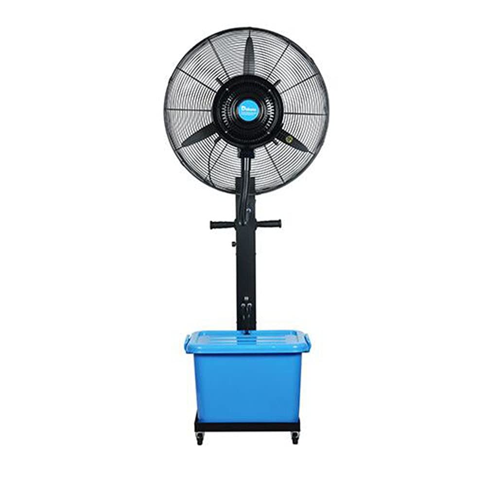 High Power Misting Cooling Fan - All Metal Oscillating Pedestal Fan with 3 Speeds, 3