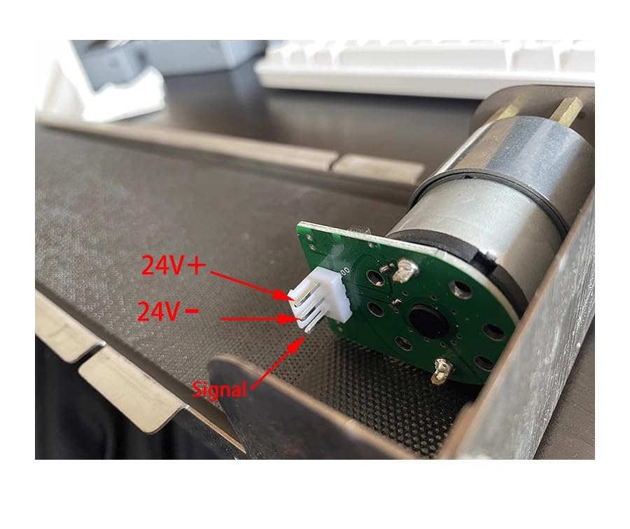 DC24V Stainless Steel Mini Conveyor Vending Machine - 460MMx85MM Automatic Conveyor Belt for Cargo Lane, 3.5-5KG Load Capacity (35RPM, Machine Only) - Perfect for Small Retail Stores, Vending Kiosks, and Automated Packaging Systems