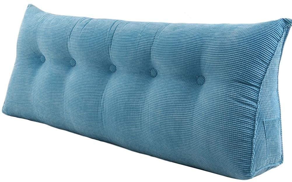 Soft Wedge Cushion Bed Backrest - Ergonomic Reading Pillow for Bed, Sofa & Tatami - Support for Head, Neck & Back - Perfect for Reading, Watching TV & Relaxing - Fits Single & Double Beds
