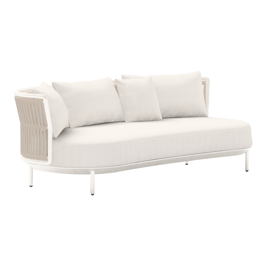 Amba Woven Outdoor 3-Seater Sofa with Armrest - Patio Furniture for Garden, Poolside & Backyard Relaxation