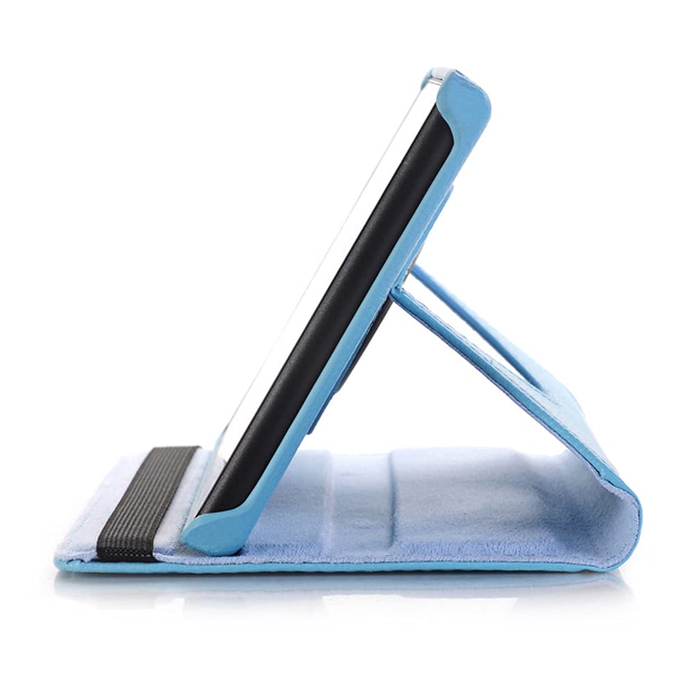 360° Rotating Ultra Slim Leather Case for Kindle Fire 7 (7th/9th Gen 2017/2019) - Folio Stand Cover with Auto Sleep/Wake (Ro-Green) | Perfect for Reading, Travel & Home Use