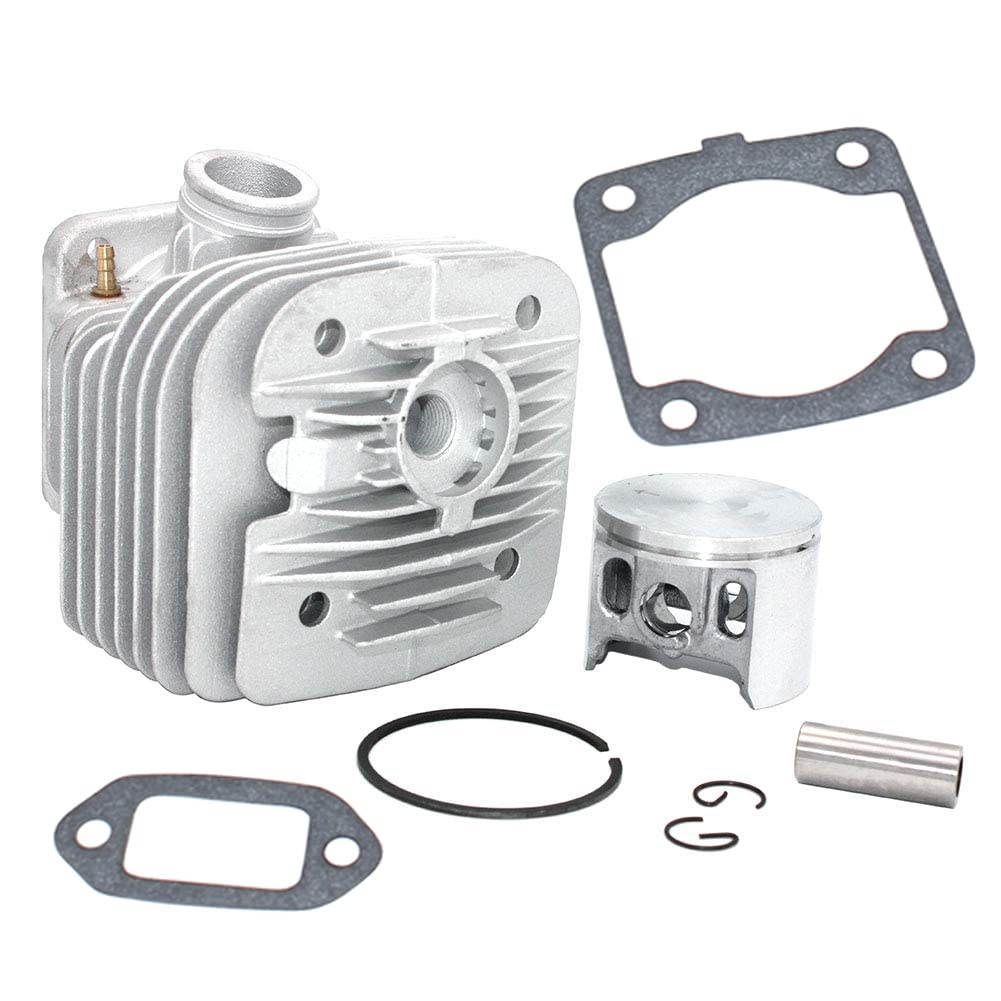 SeekPro 50mm Cylinder Piston Kit for Dolmar Power Cutter Saw PC7312 PC7314 PC7330 PC7335 PC7335C PC7430 PC7435 - Replacement Part 394130013 394130014 394130015 394130053 394130140 394137016 - Perfect for Chainsaw Repair & Maintenance