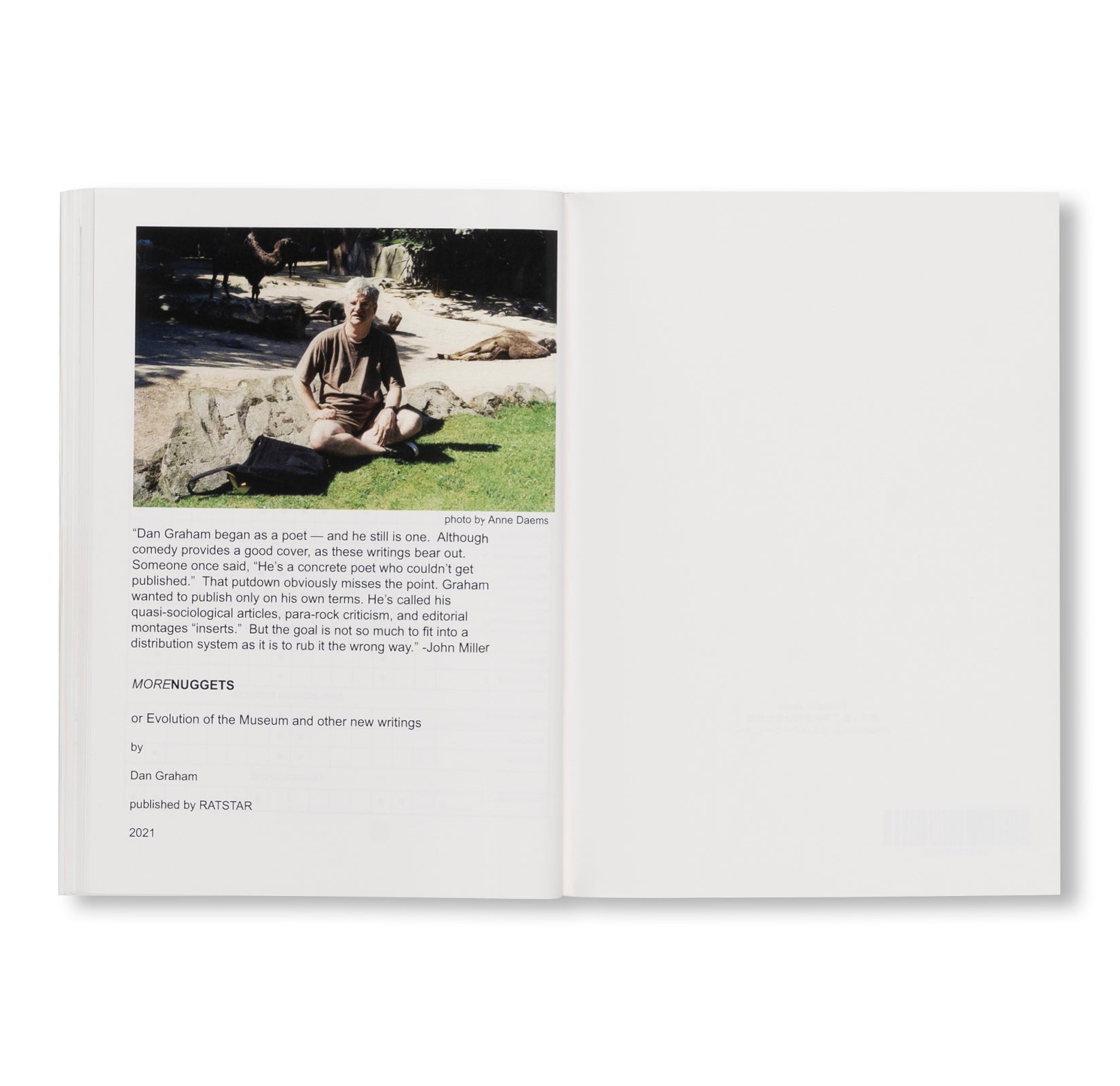 Dan Graham's More Nuggets or Evolution of the Museum and Other New Writings - Contemporary Art Book Collection for Museum Studies and Art Theory Enthusiasts