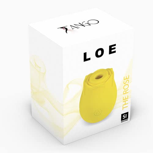 LOE The Rose Premium Suction Stimulator - Rechargeable Clitoral Massager for Women, Waterproof & Ultra Quiet, Yellow | Perfect for Solo Play & Couples Intimacy