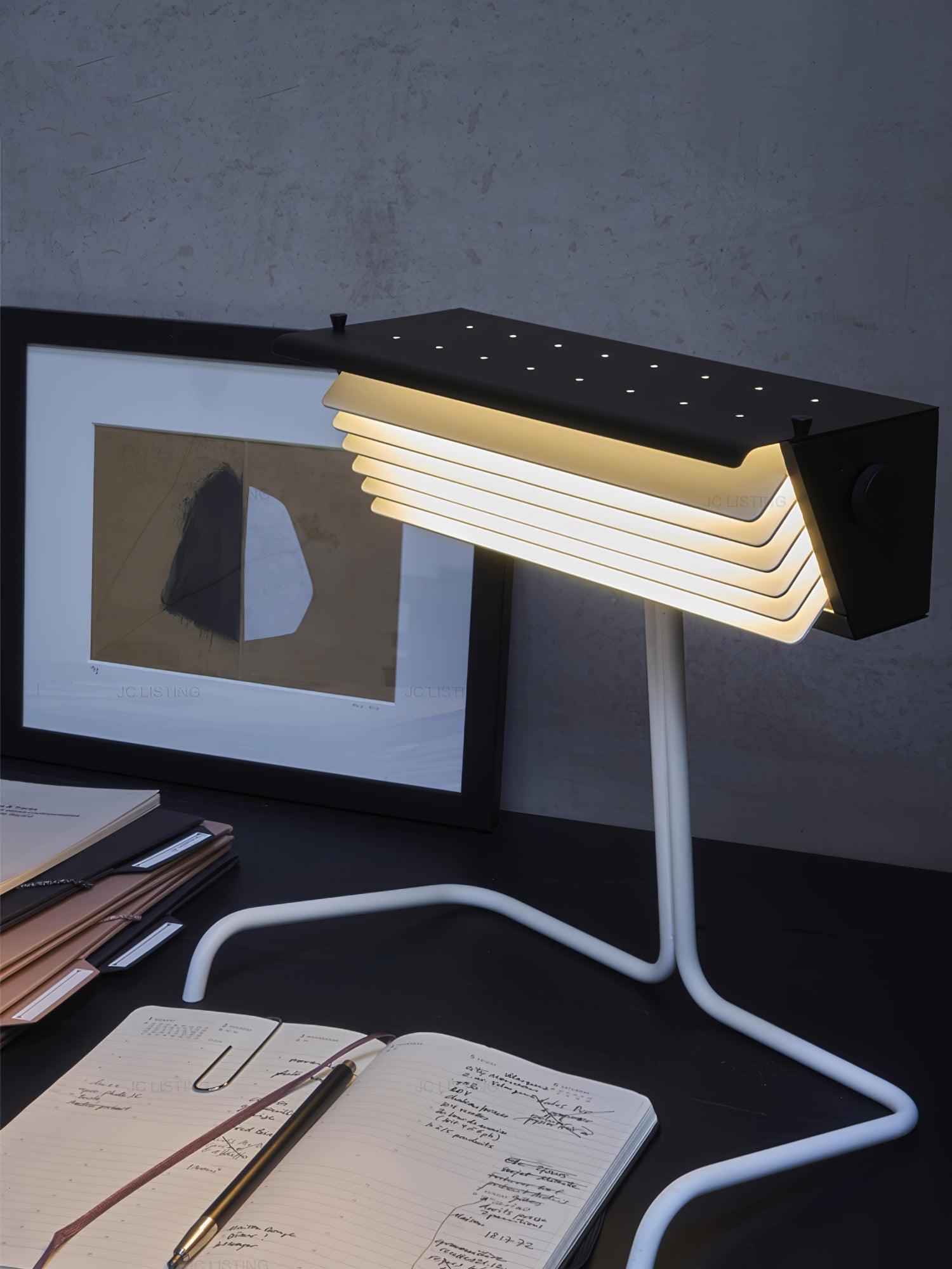 Xalor Modern LED Table Lamp with Touch Control - Adjustable Brightness for Bedroom, Living Room, and Office - Perfect for Reading, Working, and Relaxing