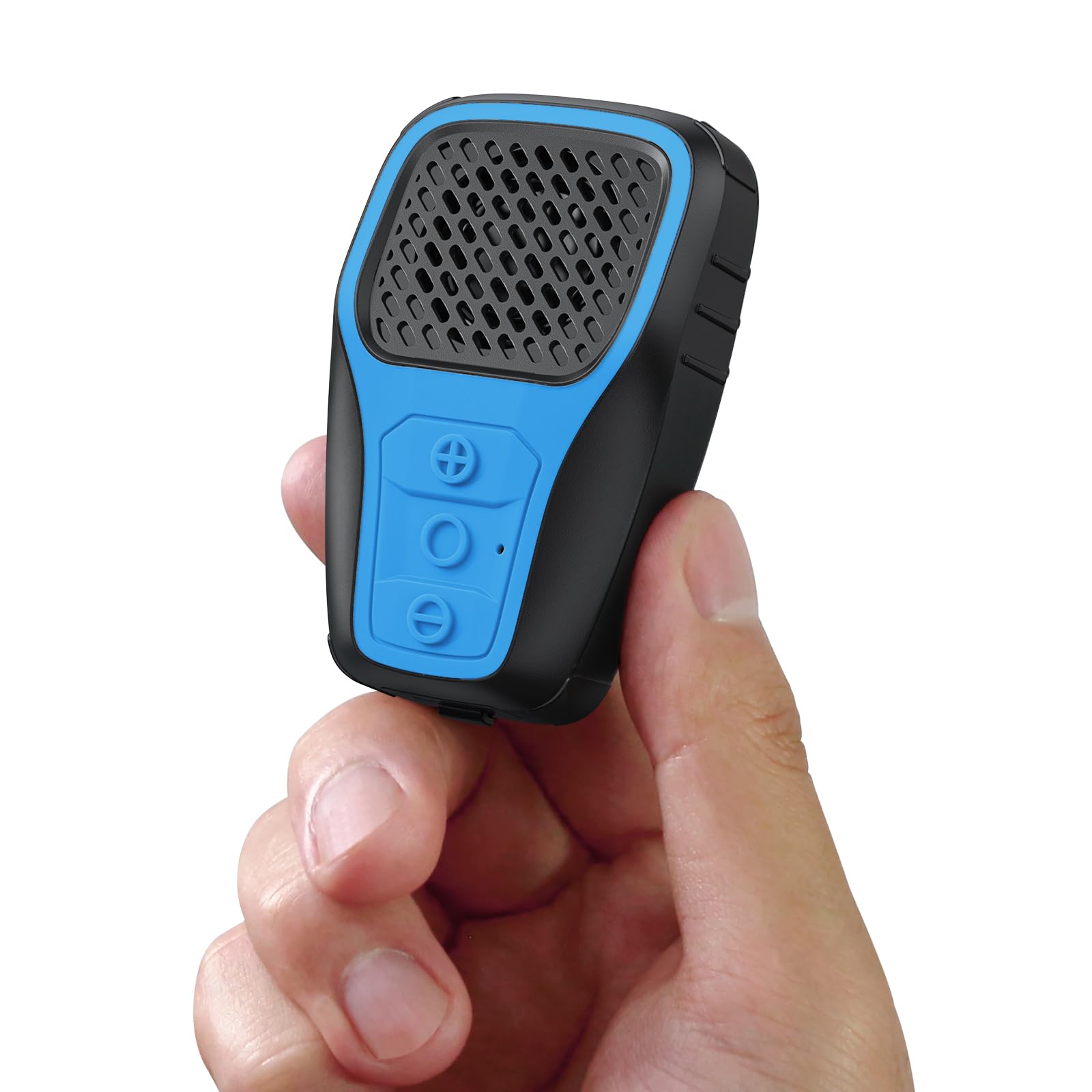 INGA Wearable Bluetooth Speaker - IP67 Waterproof Clip-on Mini Portable Wireless Speaker with Built-in Mic, Hands-Free Music & Calls for Work, Riding, Golf, Outdoor Activities (Blue) - Perfect for Gym, Hiking, Cycling, and Pool Parties