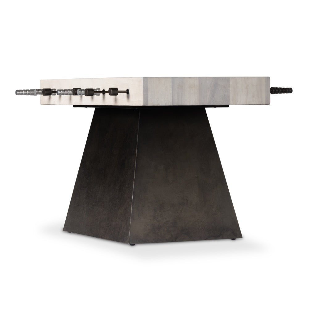 Premium Foosball Table - Solid Bleached Guanacaste Wood - Perfect for Game Rooms, Bars, and Family Fun