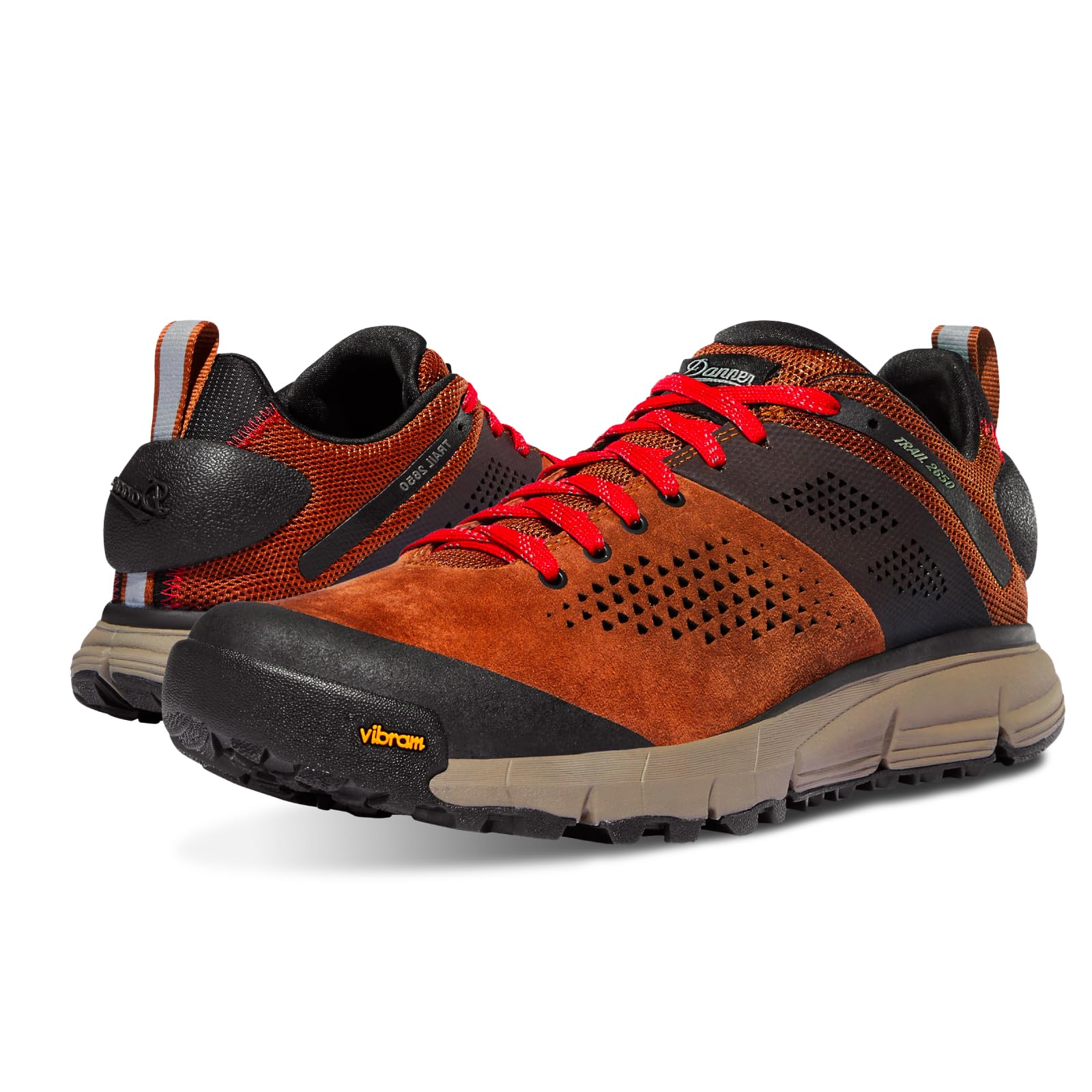 Danner Trail 2650 Men's Hiking Boots - Lightweight Suede & Textile Upper with Breathable Mesh Lining, Ortholite Footbed & Vibram Outsole for Superior Traction | Perfect for Backpacking, Trekking and Outdoor Adventures