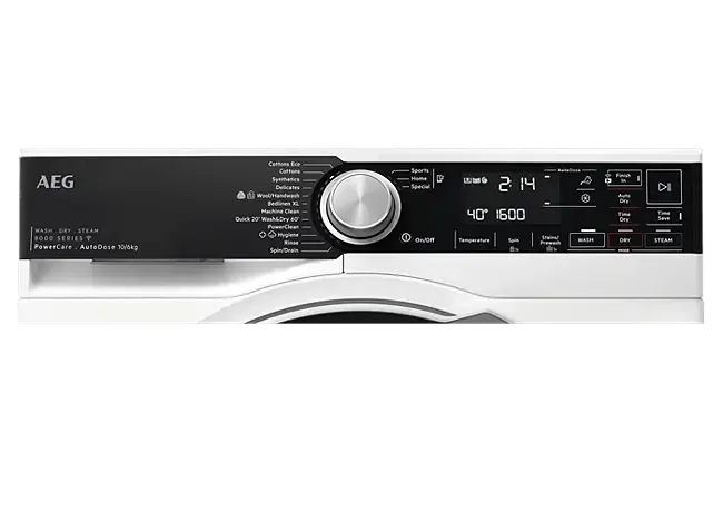 AEG 10kg Front Load Washing Machine with 6kg Dryer Combo - Energy Efficient Laundry Solution for Apartments & Small Homes