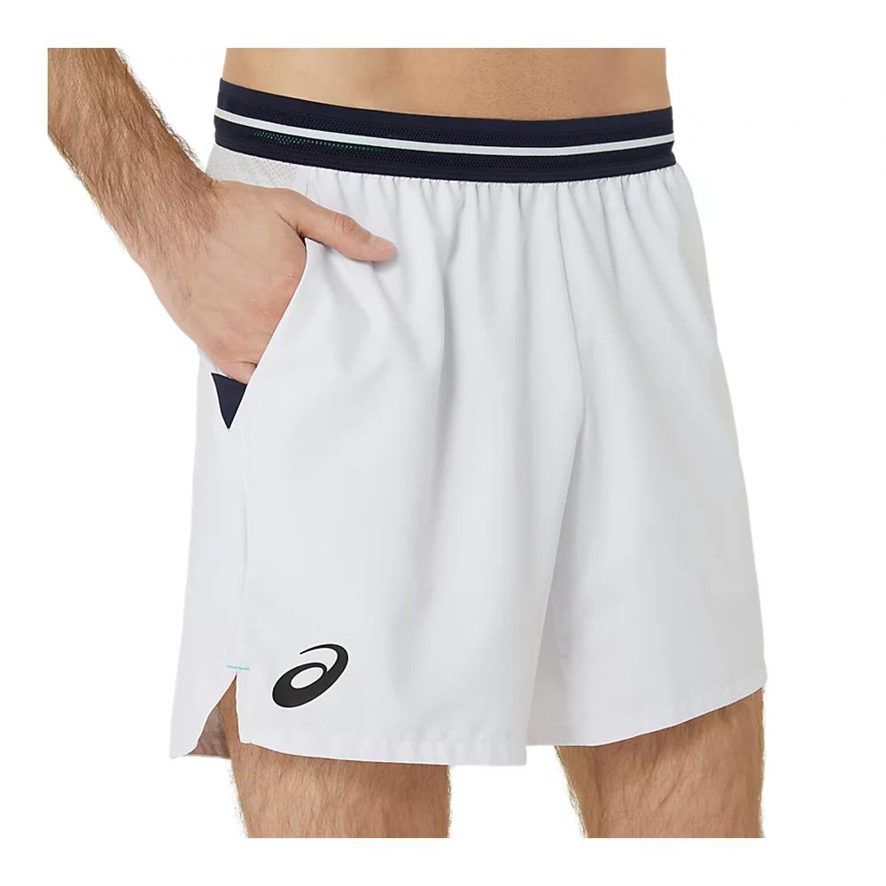 ASICS Men's Match 7 Running Shorts - Breathable Quick-Dry Athletic Shorts for Men, Lightweight Workout Shorts with Pockets, White - Perfect for Gym, Jogging & Casual Wear