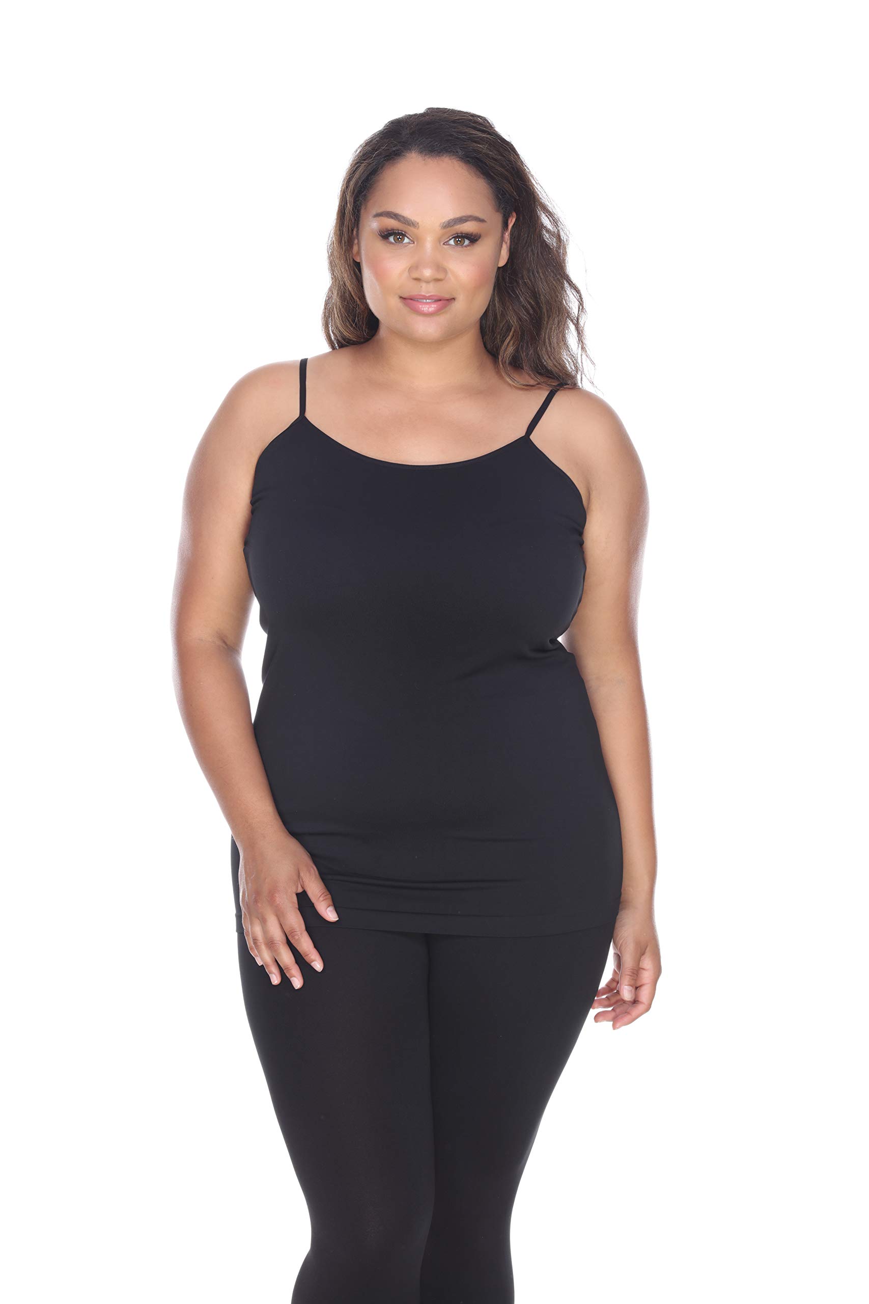 White Mark Women's PS133 Plus Size Tank Top - Comfortable & Stylish for Casual Wear, Workouts & Layering