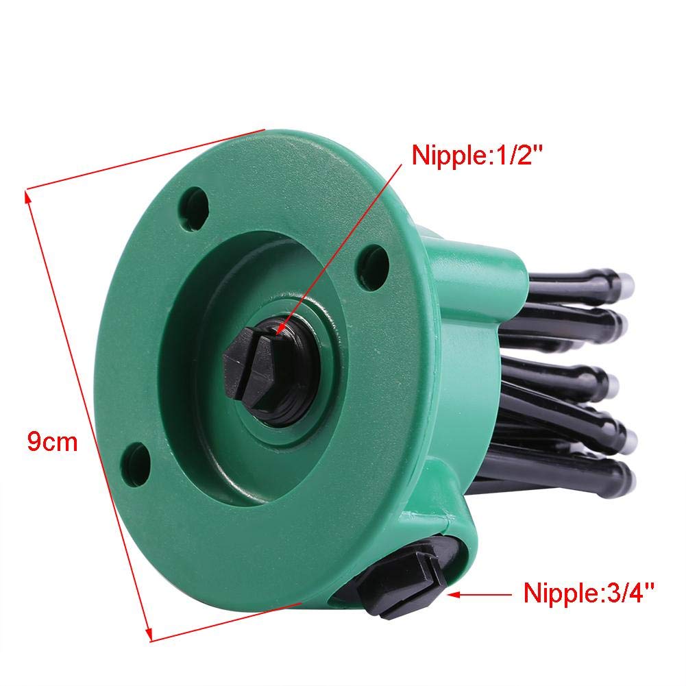 TOPINCN 360° Adjustable Hose Sprinkler - 12 Nozzle Lawn & Garden Irrigation System for Outdoor Yard Watering | Perfect for Grass, Plants, Flower Beds & Large Areas