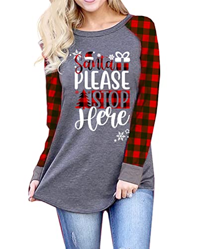 C | Santa Plaid Tree
