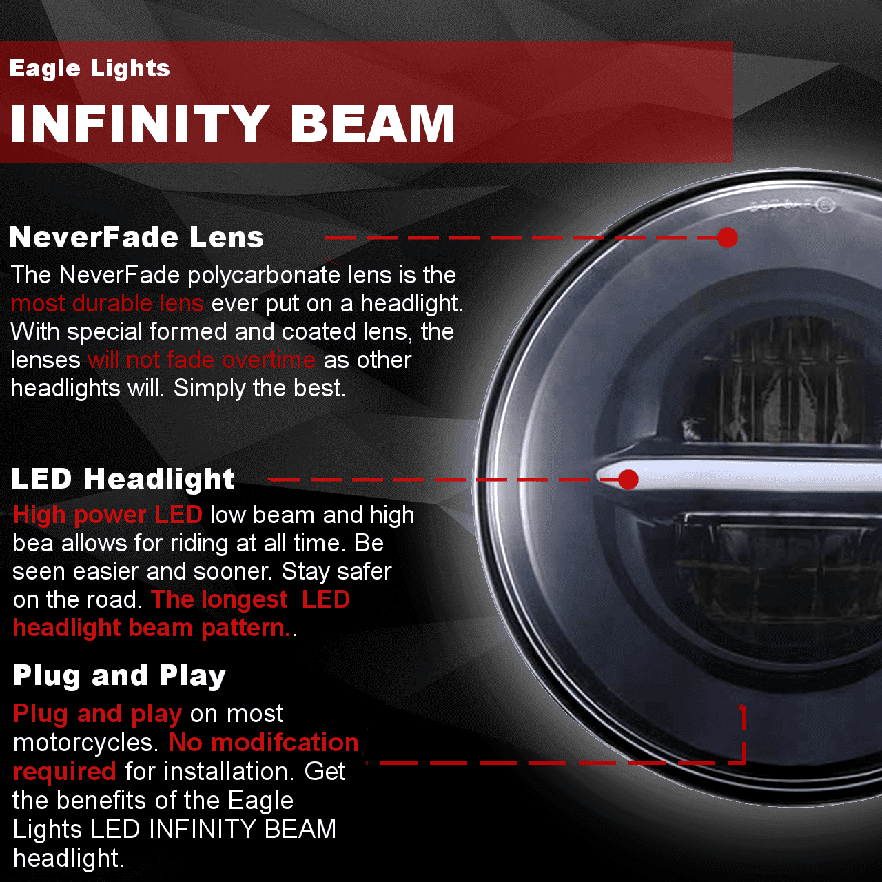 Eagle Lights Infinity Beam Series 5 3/4
