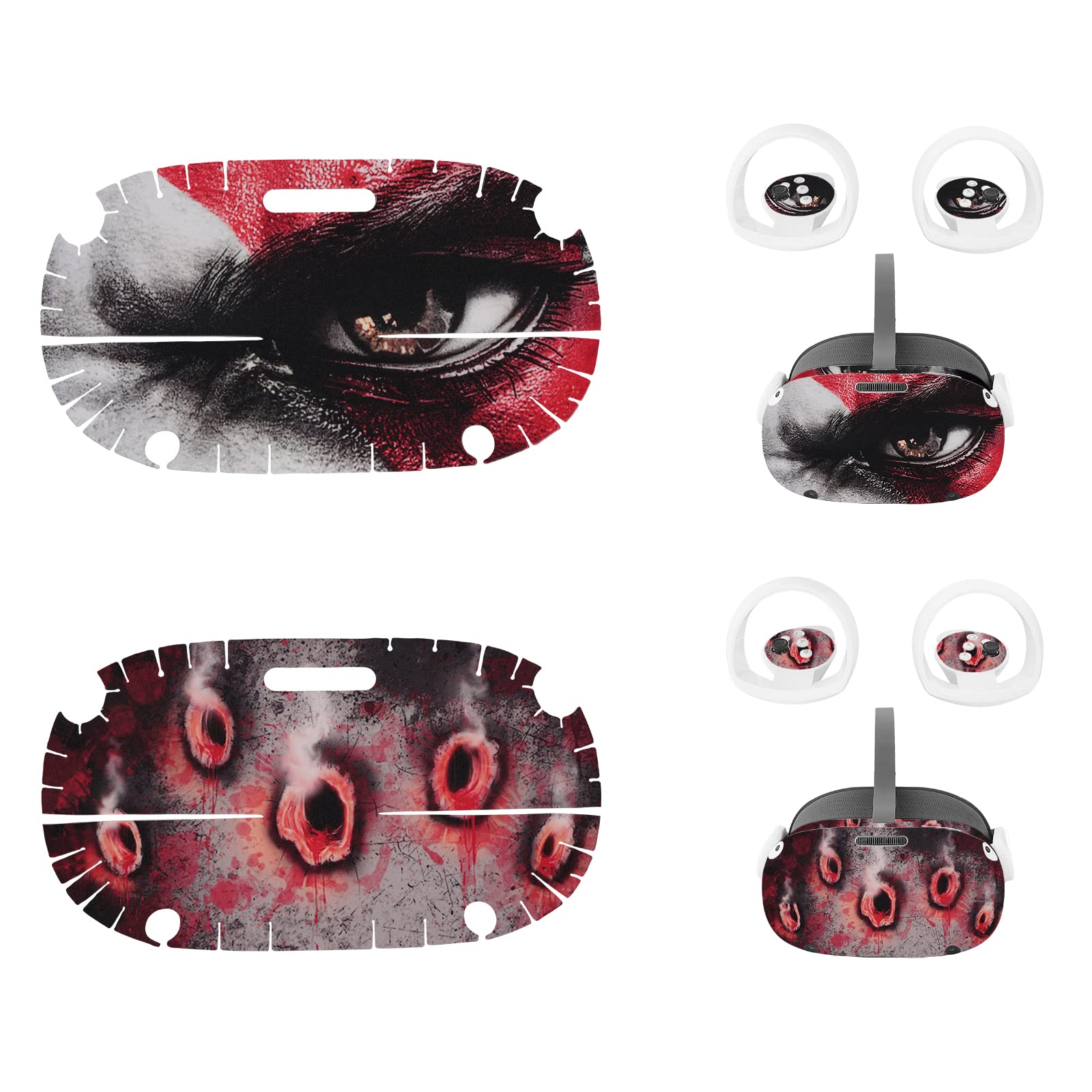 Geekria VR Headset & Controller Handle Skin Compatible with Pico Neo 3 - Protective Cover, Durable Scratch-Resistant Sticker for Enhanced Gaming Experience