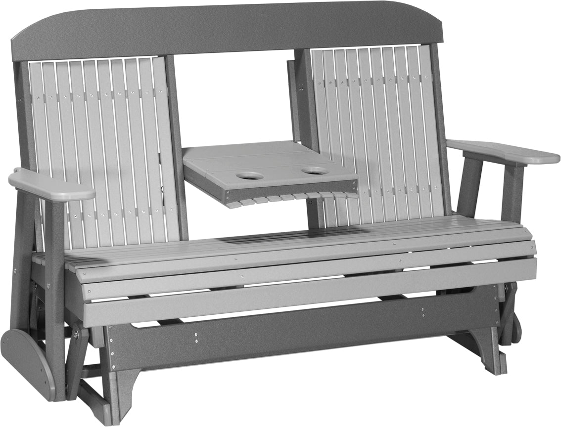 LuxCraft 5-Foot Classic Glider Rocking Chair - Perfect for Nursery, Bedroom, or Porch Relaxation | Comfortable & Stylish Seating for Parents & Seniors