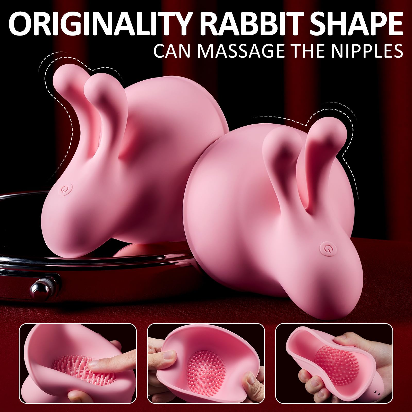 Wireless Nipple Vibrator with 10 Speed Modes - Rechargeable Adult Toy for Women & Couples, Remote Control Clitoral & Nipple Stimulator - Perfect for Foreplay, Spicing Up Relationships & Solo Pleasure