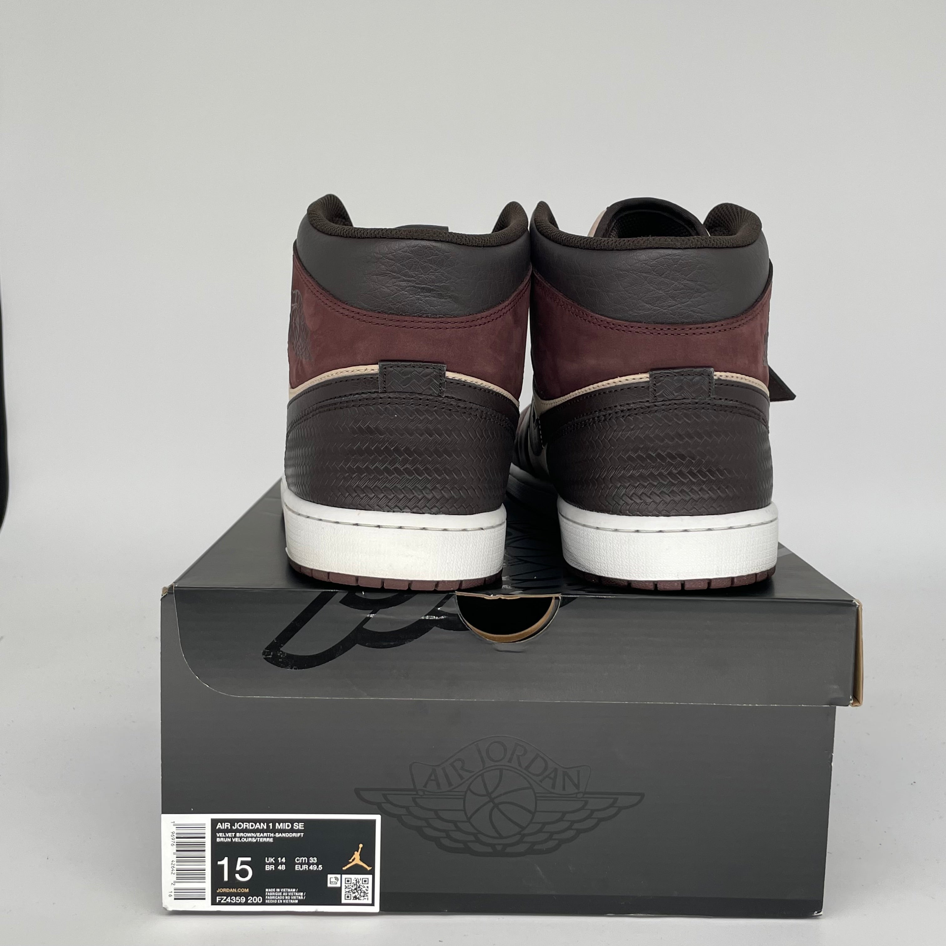 AIR JORDAN 1 MID Paris YMCA Sneakers Men's Size 15 - Retro Basketball Shoes FZ4359-200 | Streetwear Fashion & Casual Wear