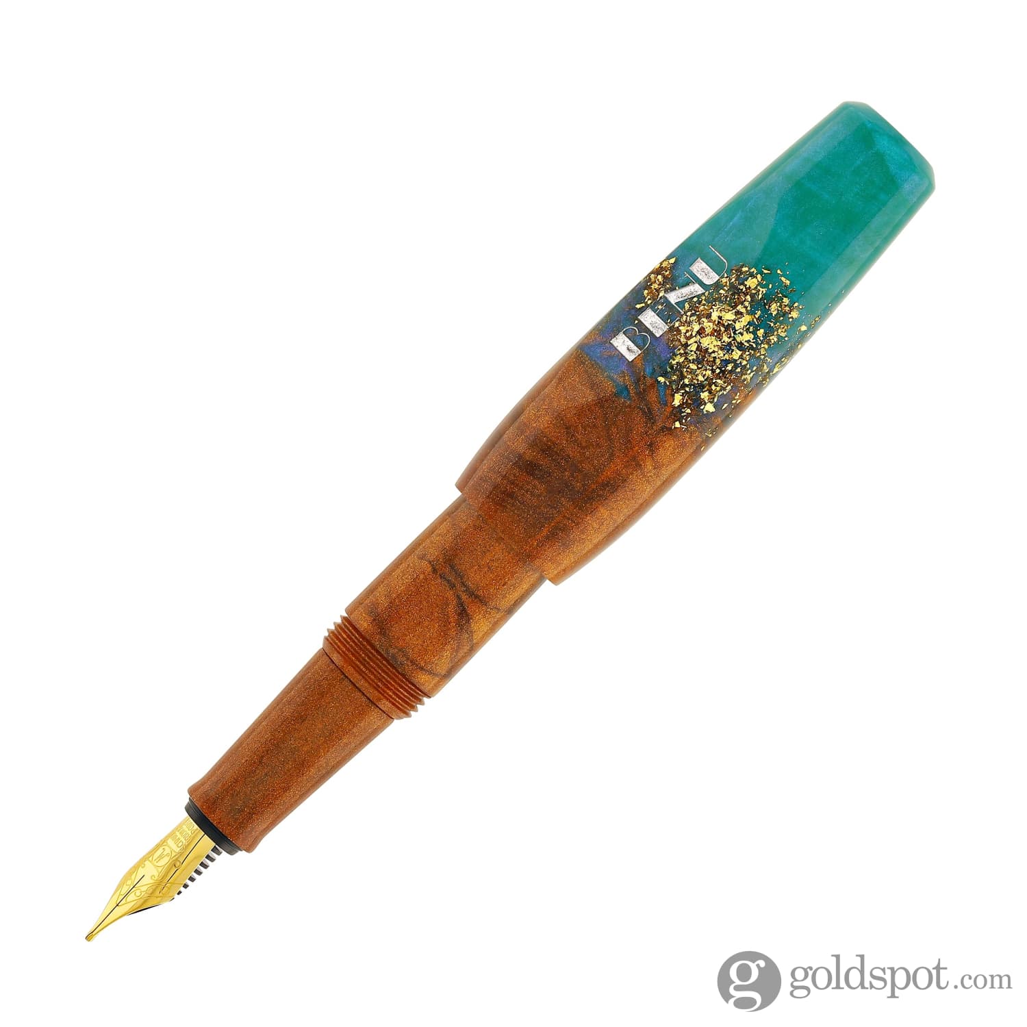 Benu Pixie Collection Fountain Pen in Aurora Gold - Premium Writing Instrument for Calligraphy, Journaling & Gifting - Elegant Gold Finish for Special Occasions
