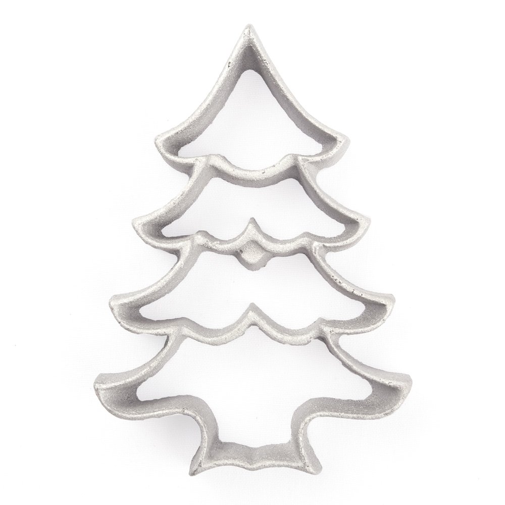 Premium Rosette Iron for Baking - Large Christmas Tree Cookie Mold | Perfect for Holiday Desserts, DIY Cookies & Festive Party Treats