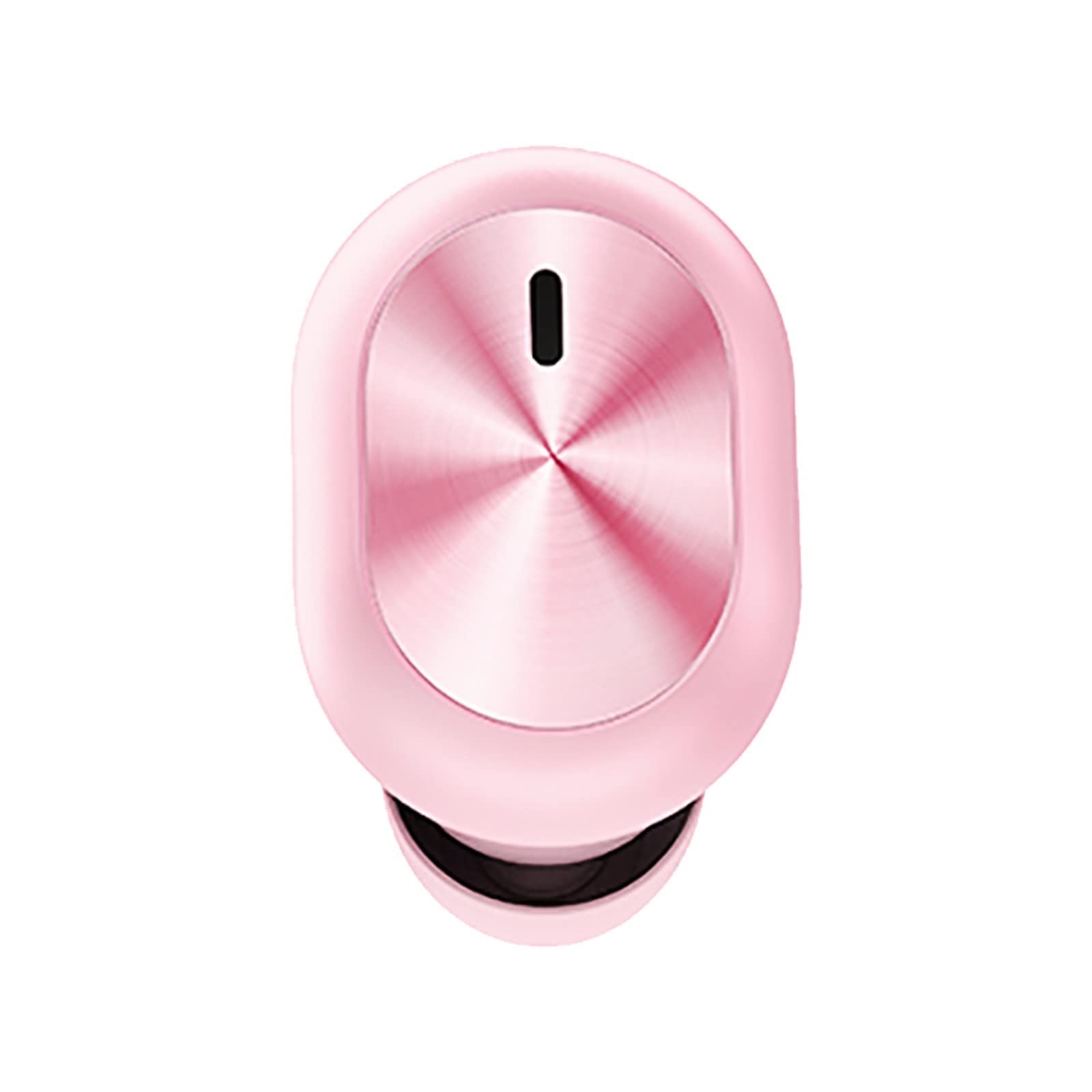 Wireless Bluetooth Earbud Single Earphone - Mini In-Ear Stereo Headset with Bluetooth 5.0, Macaron Color Design, Compatible with iOS & Android Smartphones (Pink, One Size) - Perfect for Driving, Workouts, and Hands-Free Calls