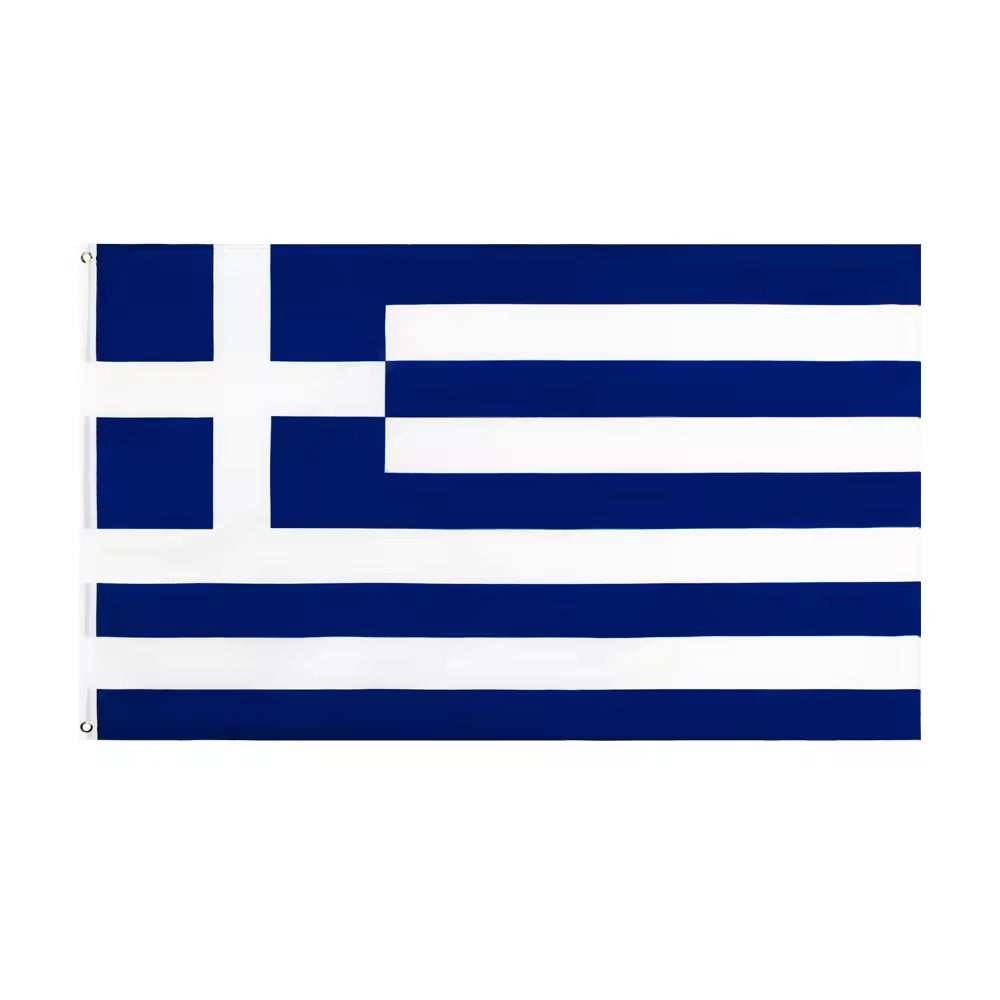 Greek Flag 90x150cm - Large Outdoor & Indoor National Flag of Greece for Home Decor, Sporting Events & Patriotic Displays