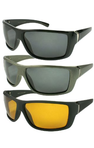 Calabria Polarized Sport Sunglasses for Men & Women - UV400 Protection, Lightweight Frame - Perfect for Running, Cycling, Fishing & Outdoor Activities