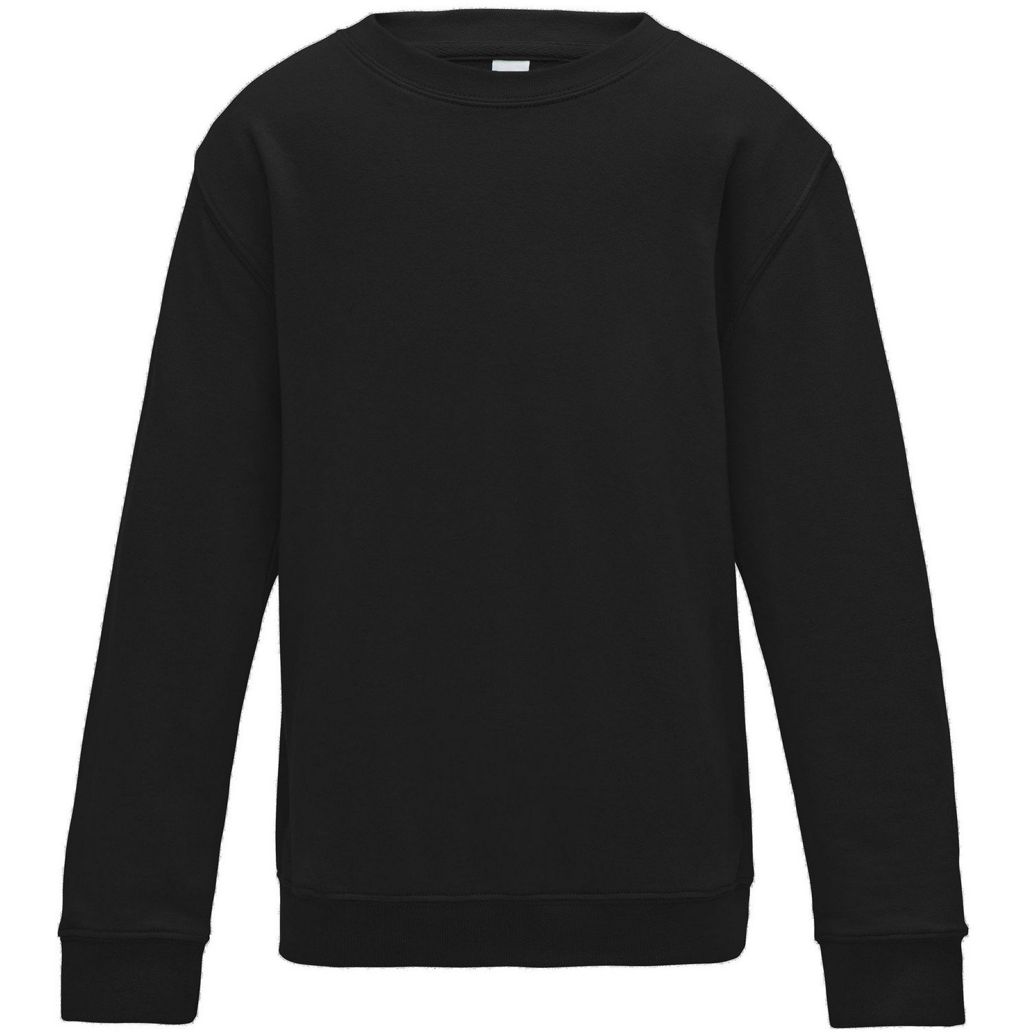 Just Hoods Kids Plain Crew Neck Sweatshirt - Soft Cotton Pullover for Boys & Girls - Perfect for School, Playdates & Casual Outings