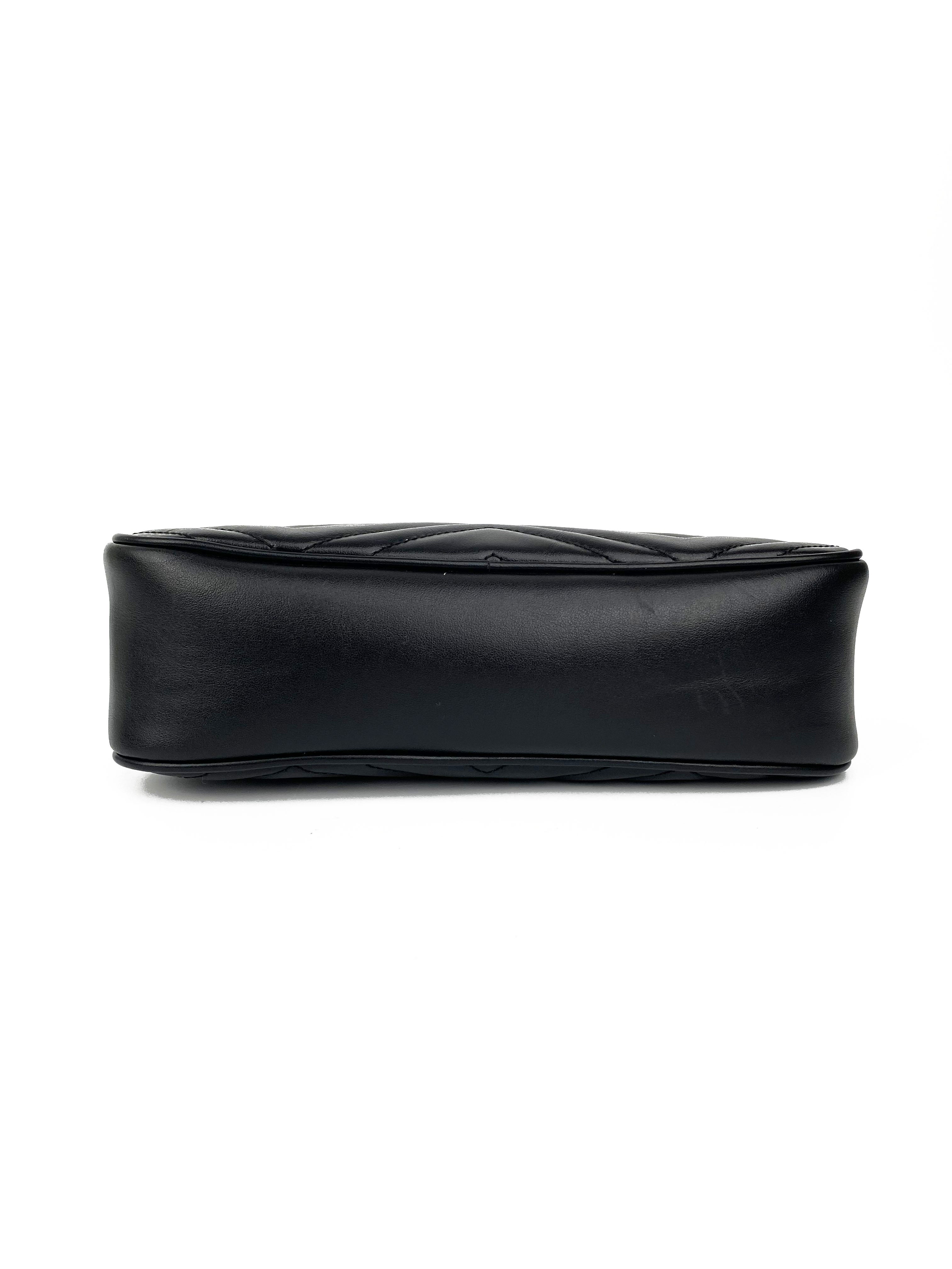 Gucci GG Marmont Small Black Leather Shoulder Bag for Women - Perfect for Work, Travel & Evening Out