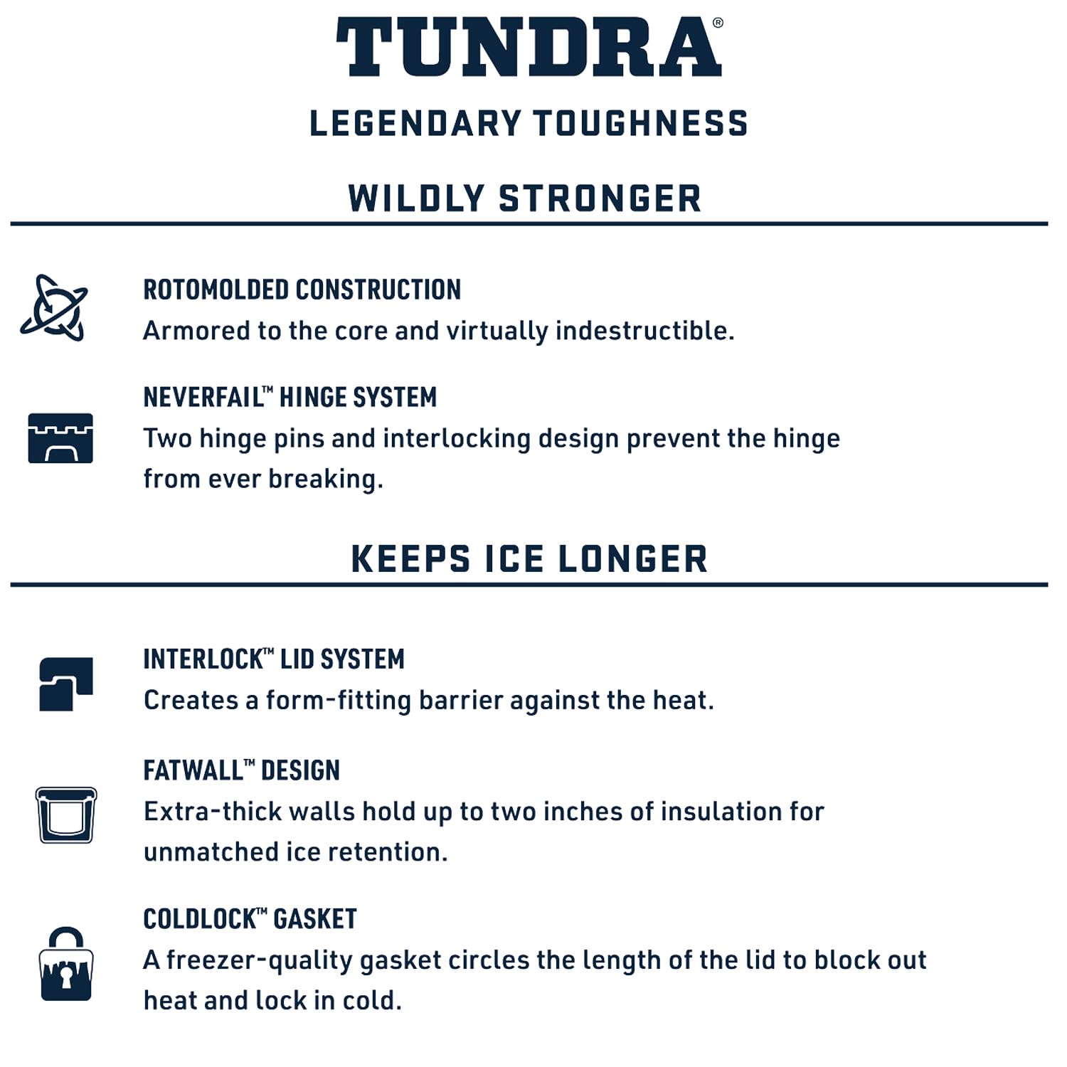 YETI Tundra 65 Cooler - Premium Hard Cooler for Camping, Fishing, Hunting & Outdoor Adventures - Keeps Ice for Days - Heavy-Duty Rotomolded Construction