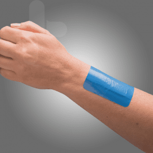 Premium Detectable Dressing Strip 8cm x 1m - Blue Food-Grade Safety Bandage for Industrial & Food Processing Use