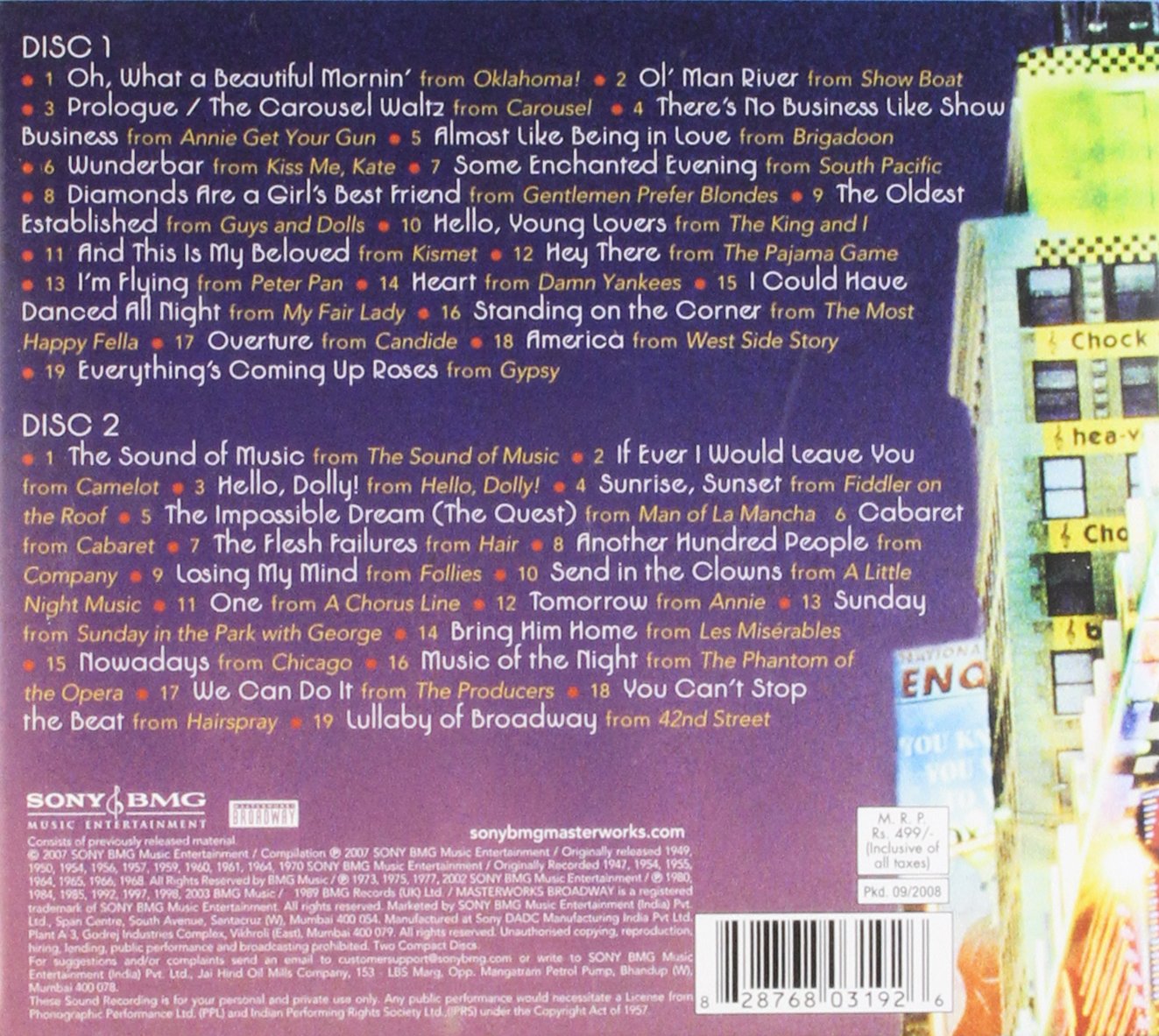 Essential Broadway Musical Soundtracks & Songs Collection - Best Hits for Theater Lovers | Perfect for Home Listening, Road Trips & Broadway Fan Gifts