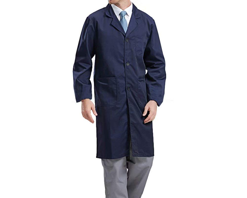 Pavel Korchagin Men's Work Coat - Durable Shop Jacket for Woodworking, Mechanics & DIY Projects | Heavy Duty Workwear for Fishing, Maintenance & Cleaning Tasks