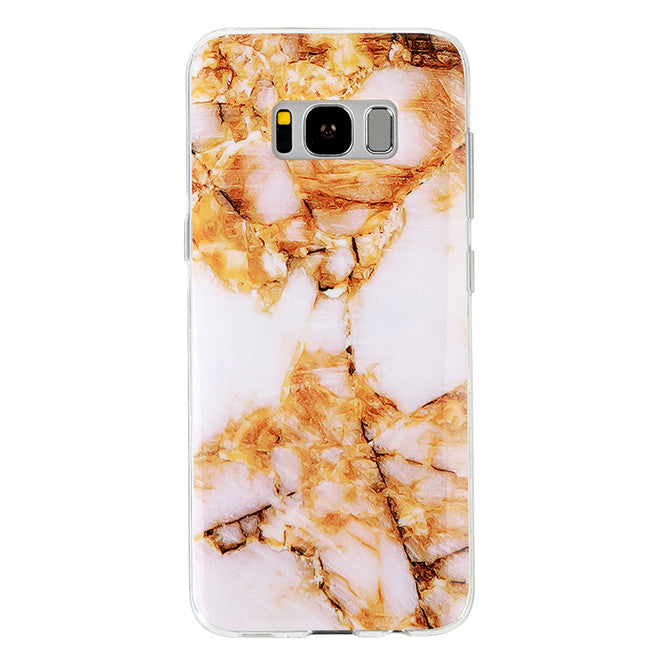 Premium Amber Gold Marble Phone Case for Samsung Galaxy - Stylish Protective Cover for Everyday Use & Travel