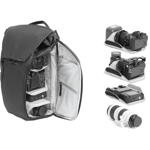 Peak Design Everyday Backpack 30L V2 - Durable Waterproof Camera Backpack for Photographers & Travel - Black - Perfect for Hiking, Commuting & DSLR Gear Storage