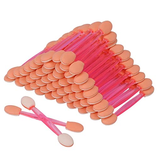 Elecsera 10-Piece Disposable Eyeshadow Brush Set - Dual-Sided Eye Shadow Sponge Applicators for Makeup (Pack of 10) | Perfect for Travel, Professional Makeup Artists & Everyday Beauty Routine