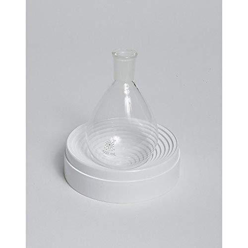 United Scientific Supplies FGR0100 Pear-Shaped Borosilicate Glass Recovery Flask, 100mL (Pack of 6) - Ideal for Chemistry Labs, Distillation & Solvent Recovery