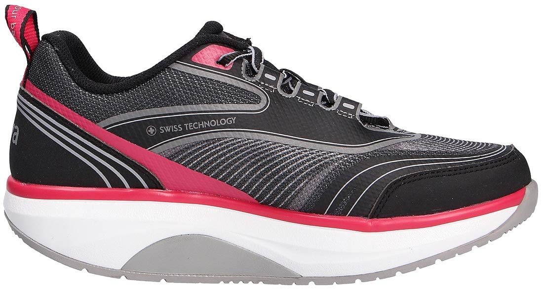 JOYA ID Zoom II Women's Black & Pink Textile Walking Shoes - Lightweight Comfortable Sneakers for Women, Perfect for Walking, Running, Gym Workouts and Daily Wear