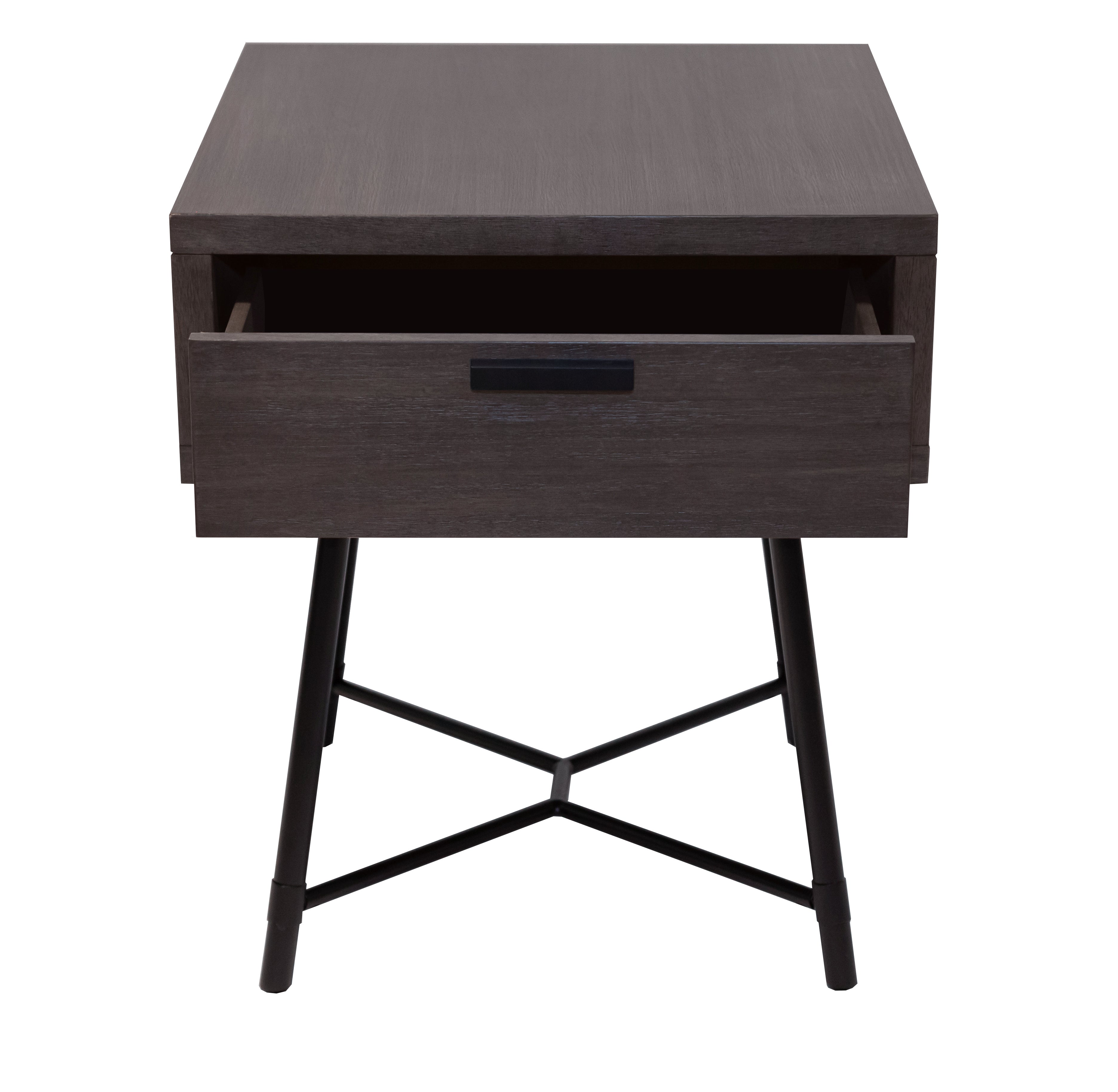 Rustic Grey Chester End Table - Small Side Table for Living Room, Bedroom, or Office - Perfect for Lamps, Books & Decor