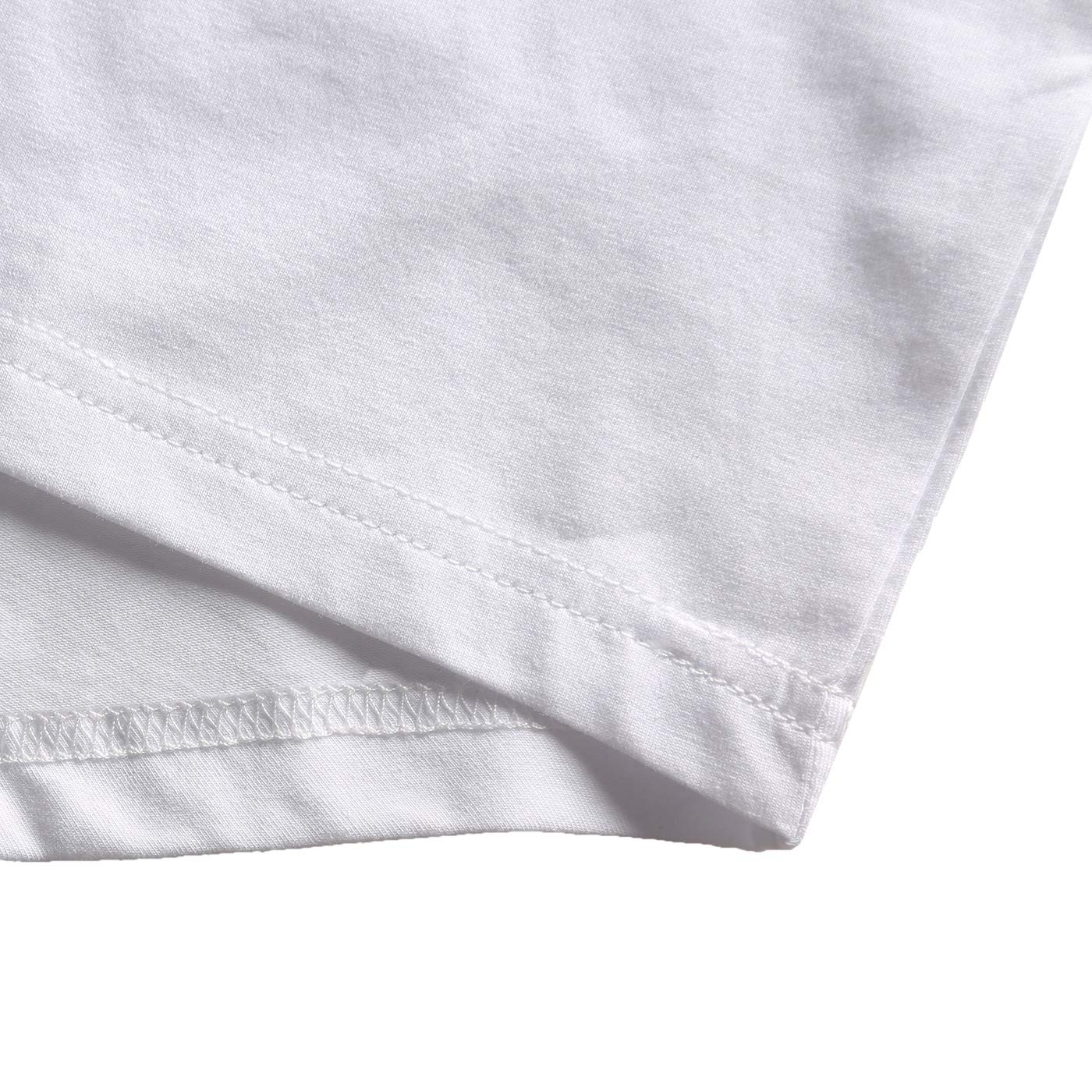 Men's Slim Fit V Neck T-Shirt - Tight Tee with Stepped Hem for Casual Wear & Gym Workouts